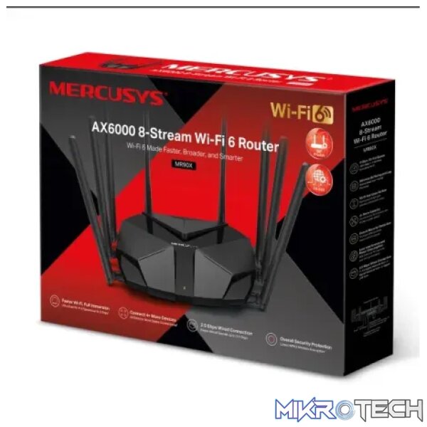 Mercusys AX6000 Dual Band WiFi 6 Router | MRC-MR90X - Image 3