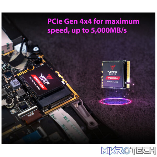 Patriot VP4000 Mini M.2 2230 PCIe Gen4 x4 Gaming SSD For Steam Deck and ROG Ally - Image 5