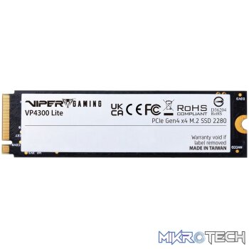 Patriot Viper VP4300 Lite 2TB Gen 4 M.2 PCIe NVMe SSD