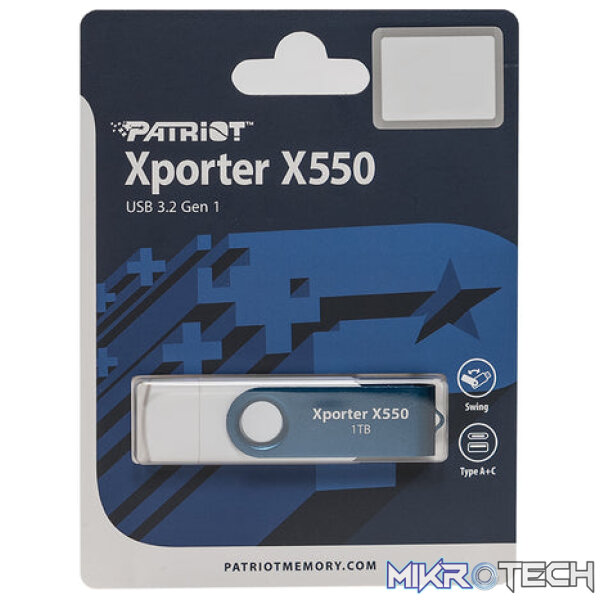 Patriot Xporter X550 USB 3.2 GEN 1 Swing Type C/A Flash Drive - Image 7