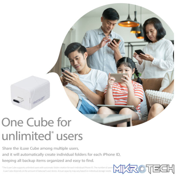 Patriot iLuxe Cube Smart Backup Solution For iPhone/iPad - Image 8