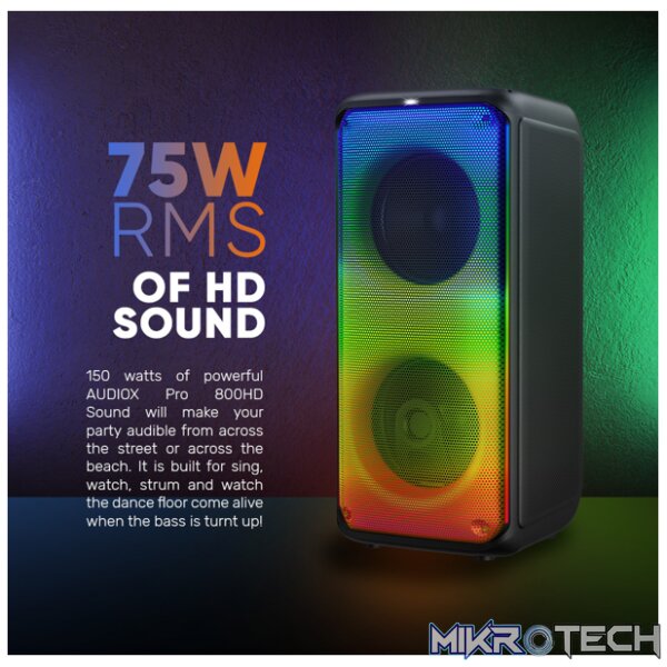 SonicGear AudioX Pro 800 HD Portable Bluetooth Speaker (2024 Edition) - Image 4