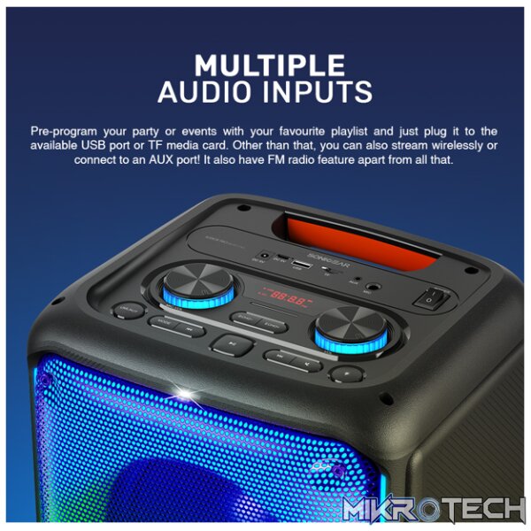SonicGear AudioX Pro 800 HD Portable Bluetooth Speaker (2024 Edition) - Image 10