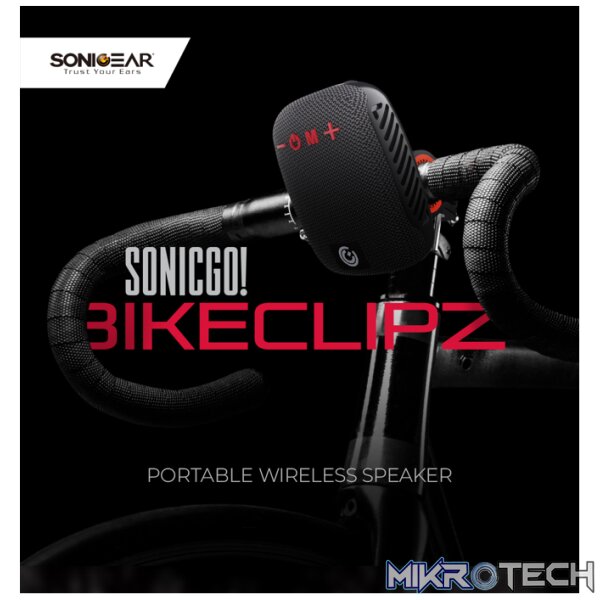 SonicGear SonicGo! BikeClipz Portable Wireless Cycling Speaker - Image 6