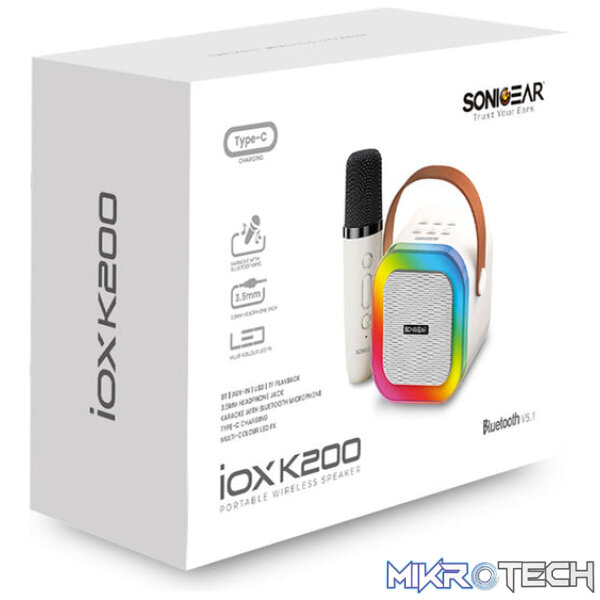 SonicGear iOX K200 Portable Bluetooth Speaker with Wireless Microphone - Image 10