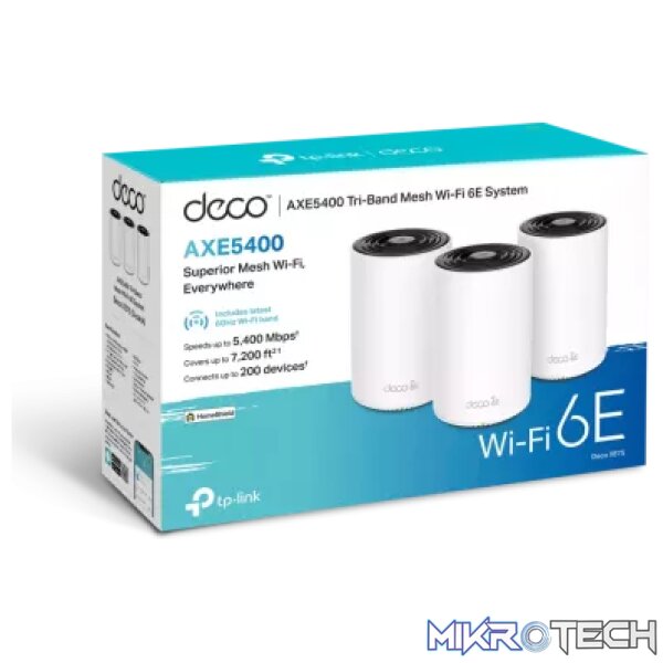 TP-Link Deco XE75 AXE5400 Whole router Home Mesh Wi-Fi 6E System(3-pack) - Image 4