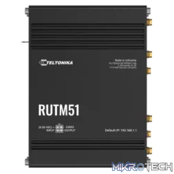 Teltonika Industrial 5G Dual SIM Router | RUTM51 Teltonika Industrial 5G Dual SIM Router | RUTM51