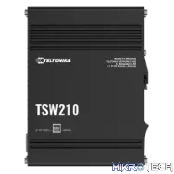 Teltonika Industrial 8 port Gigabit Switch | TSW210 Teltonika Industrial 8 port Gigabit Switch | TSW210