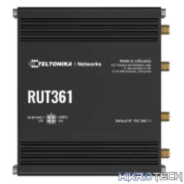 Teltonika Industrial LTE Cat 6 Router | RUT361 Teltonika Industrial LTE Cat 6 Router | RUT361