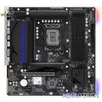 ASRock B760M PG Riptide Wi-Fi Intel LGA1700 Micro-ATX Motherboard - Image 2