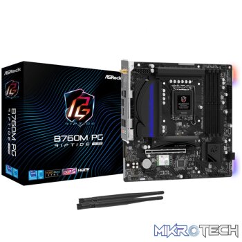 ASRock B760M PG Riptide Wi-Fi Intel LGA1700 Micro-ATX Motherboard
