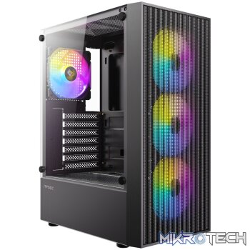 Antec AX27 RGB ELITE ATX Gaming Chassis - Black