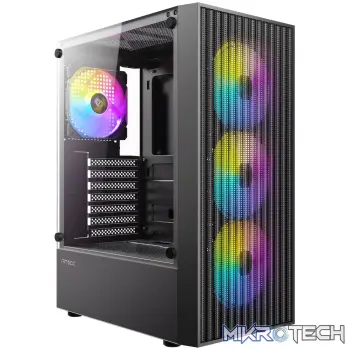 Antec AX27 RGB ELITE ATX Gaming Chassis - Black