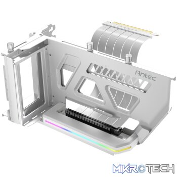 Antec SHIFT ARGB Vertical GPU Bracket with PCIe 4.0 Riser Cable – White