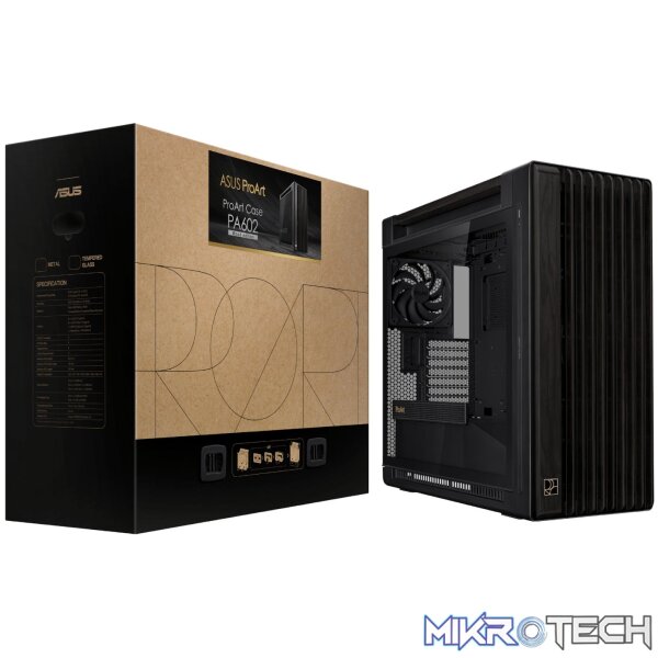 Asus ProArt PA602 Wood Edition Mid Tower ATX Chassis - Black - Image 8