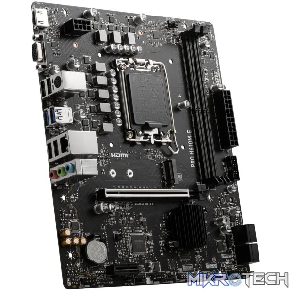 MSI H610M-S PRO Intel LGA1700 M-ATX Motherboard - Image 3