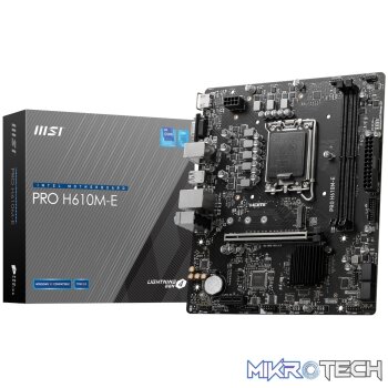 MSI H610M-S PRO Intel LGA1700 M-ATX Motherboard