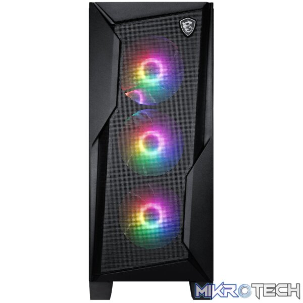MSI MAG FORGE 130A Airflow ATX Gaming Chassis - Black - Image 2