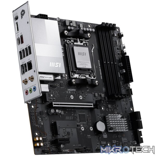 MSI PRO B840M-P Wi-Fi 6E AMD AM5 MATX Gaming Motherboard - Image 3