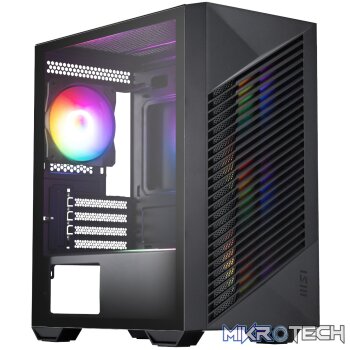 MSI PRO FORGE M050A Micro-ATX Gaming Chassis - Black