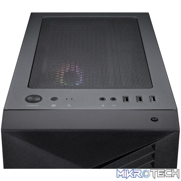 MSI PRO FORGE M050A Micro-ATX Gaming Chassis - Black - Image 5