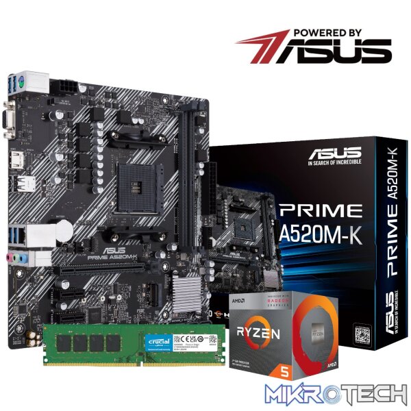 PCBuilder AMD Ryzen 5 3400G LEVEL UP Core Upgrade Kit PCBuilder AMD Ryzen 5 3400G LEVEL UP Core Upgrade Kit