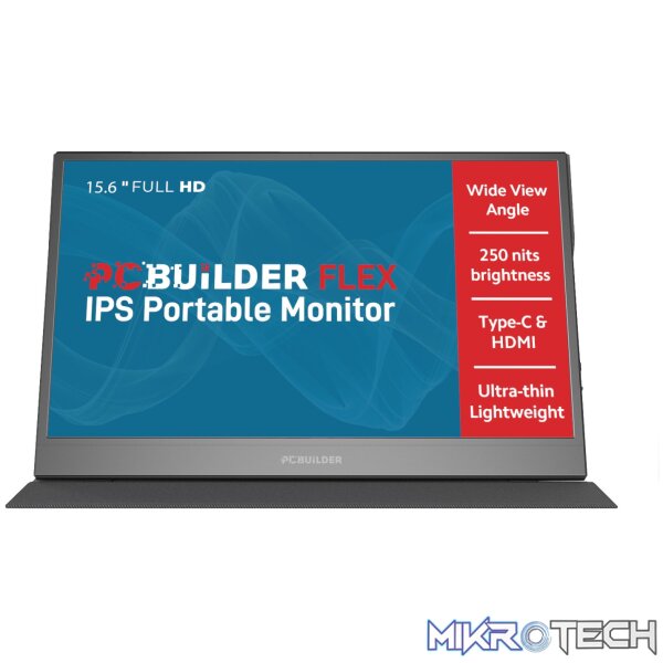 PCBuilder FLEX 15.6" Full HD IPS Portable Monitor PCBuilder FLEX 15.6" Full HD IPS Portable Monitor