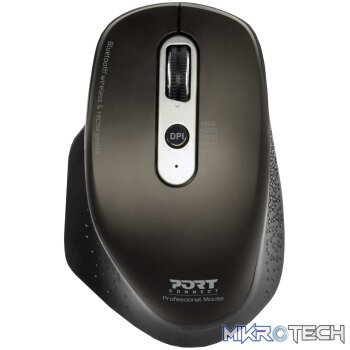 Port Connect Bluetooth Wireless and Rechargeable Executive Mouse - Black