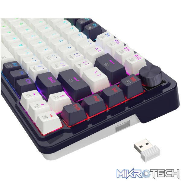 Redragon UCAL K673 PRO Mechanical Wireless Gaming Keyboard - Black - Image 8