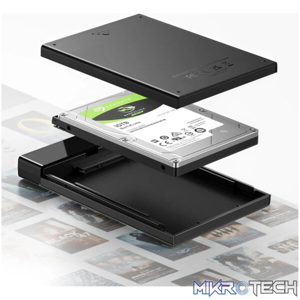 UGREEN USB Type-C 2.5" SATA III External Hard Drive Enclosure - Image 2