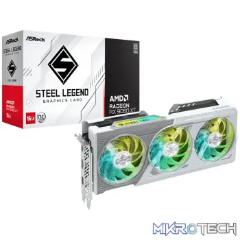 ASRock Radeon RX9060 XT Steel Legend 16G Graphics Card