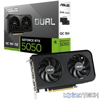 Asus Nvidia GeForce RTX 5050 Dual OC 8GB GDDR6 Graphics Card