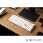 Keychron K4 HE 96% Magnetic Switch Hot-Swap RGB Wireless Keyboard – White (Wood + Aluminium) - Image 2