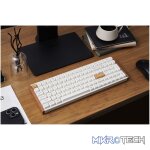 Keychron K4 HE 96% Magnetic Switch Hot-Swap RGB Wireless Keyboard – White (Wood + Aluminium) - Image 3
