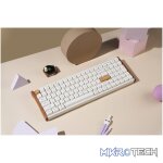 Keychron K4 HE 96% Magnetic Switch Hot-Swap RGB Wireless Keyboard – White (Wood + Aluminium) - Image 4