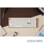 Keychron K4 HE 96% Magnetic Switch Hot-Swap RGB Wireless Keyboard – White (Wood + Aluminium) - Image 5