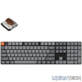 Keychron K5 Max QMK/VIA Full-sized Wireless Custom Mechanical Keyboard | BROWN Switches