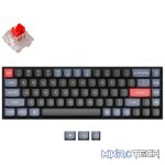 Keychron K6 Pro 65% Red G Pro Switches RGB Wireless Keyboard - Black