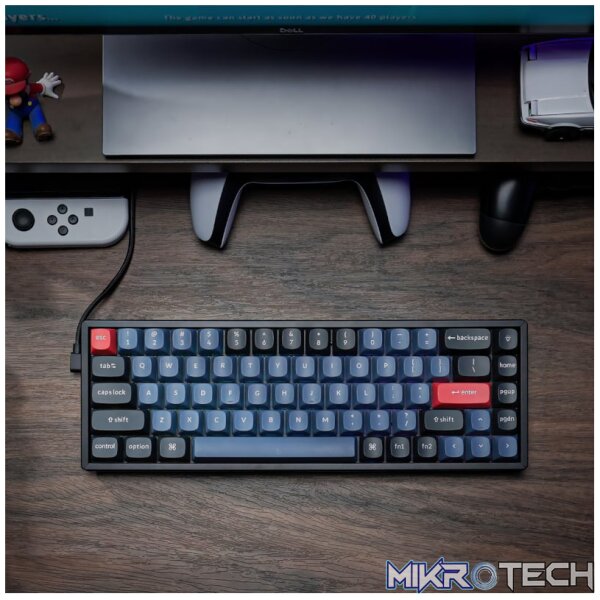 Keychron K6 Pro 65% Red G Pro Switches RGB Wireless Keyboard - Black - Image 5