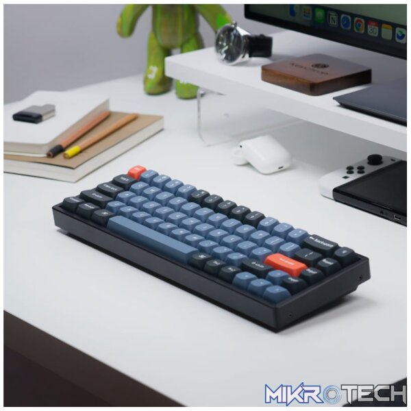 Keychron K6 Pro 65% Red G Pro Switches RGB Wireless Keyboard - Black - Image 6