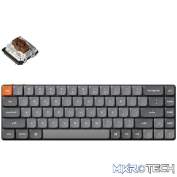 Keychron K7 Max QMK/VIA 65% Wireless Custom Mechanical Keyboard | BROWN Switches