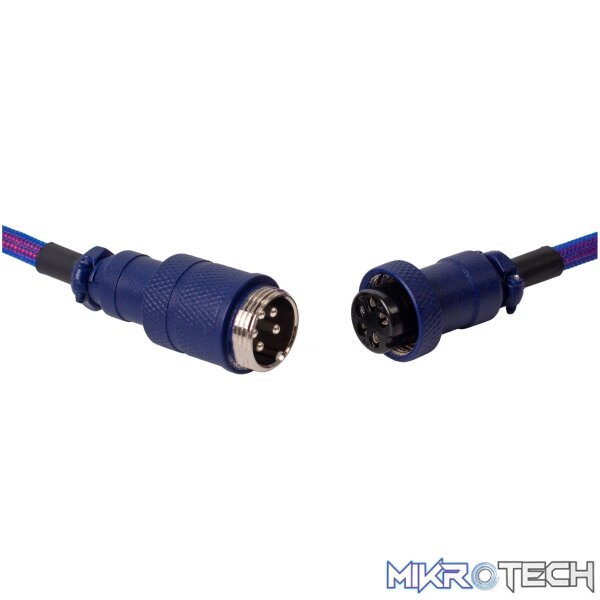Keychron Premium Coiled Aviator USB Cable | Type-C + USB-A Adapter | Detachable Aviator Connector | 108 cm - Image 5