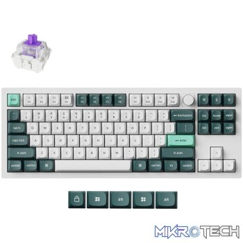 Keychron Q3 HE QMK 80% Wireless Custom Mechanical Keyboard (Nebula Switch) - Shell White