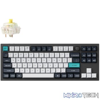 Keychron Q3 Max QMK/VIA 80% Wireless Custom Mechanical Keyboard (Banana Switch) - Carbon Black