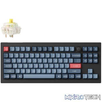 Keychron V3 Max QMK/VIA 80% Wireless Custom Mechanical Keyboard (Banana Switch) – Carbon Black