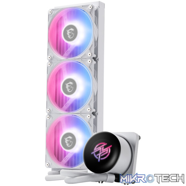 MSI MPG Coreliquid P13 360 AIO Liquid CPU Cooler - White - Image 3