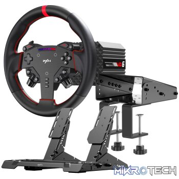 PXN VD6 Direct Drive Sim Racing Wheel | PD-HM Dual Pedal | Z9 Clamp Bundle