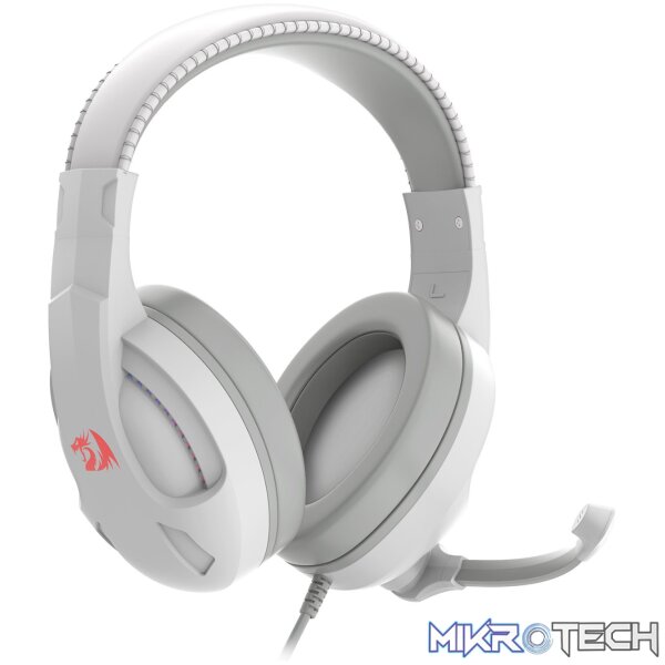 Redragon H211 CRONUS Surround Sound RGB Wired Gaming Headset – White - Image 2