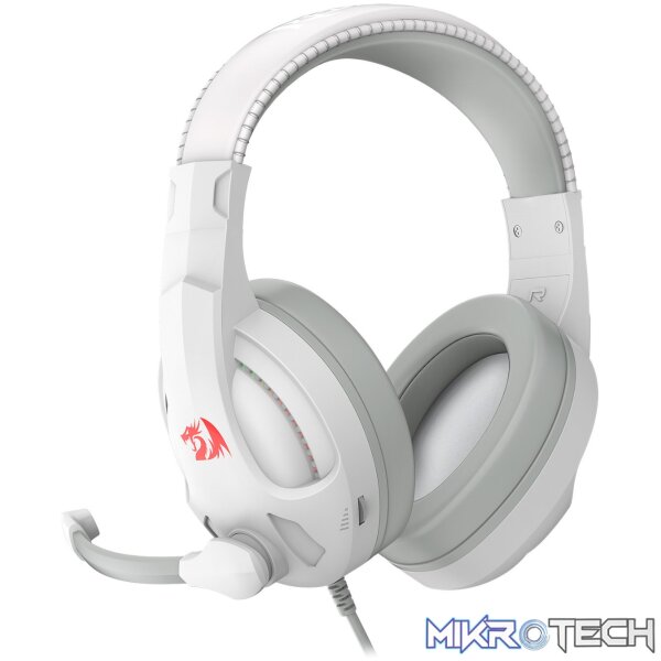 Redragon H211 CRONUS Surround Sound RGB Wired Gaming Headset – White - Image 4