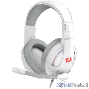 Redragon H211 CRONUS Surround Sound RGB Wired Gaming Headset – White